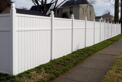 Winter fence install